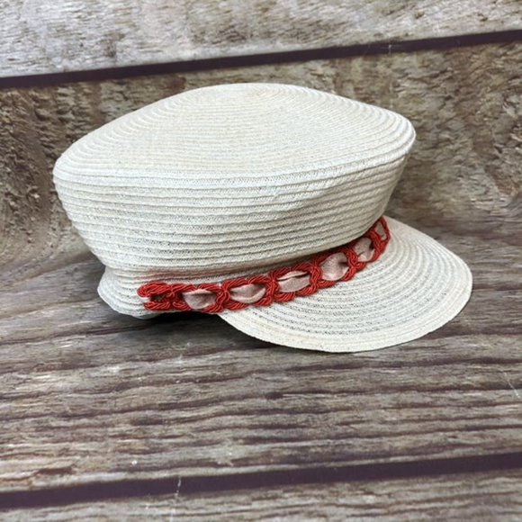 Maison Michel Womens Medium Abby Woven Newsboy Hat main image 4